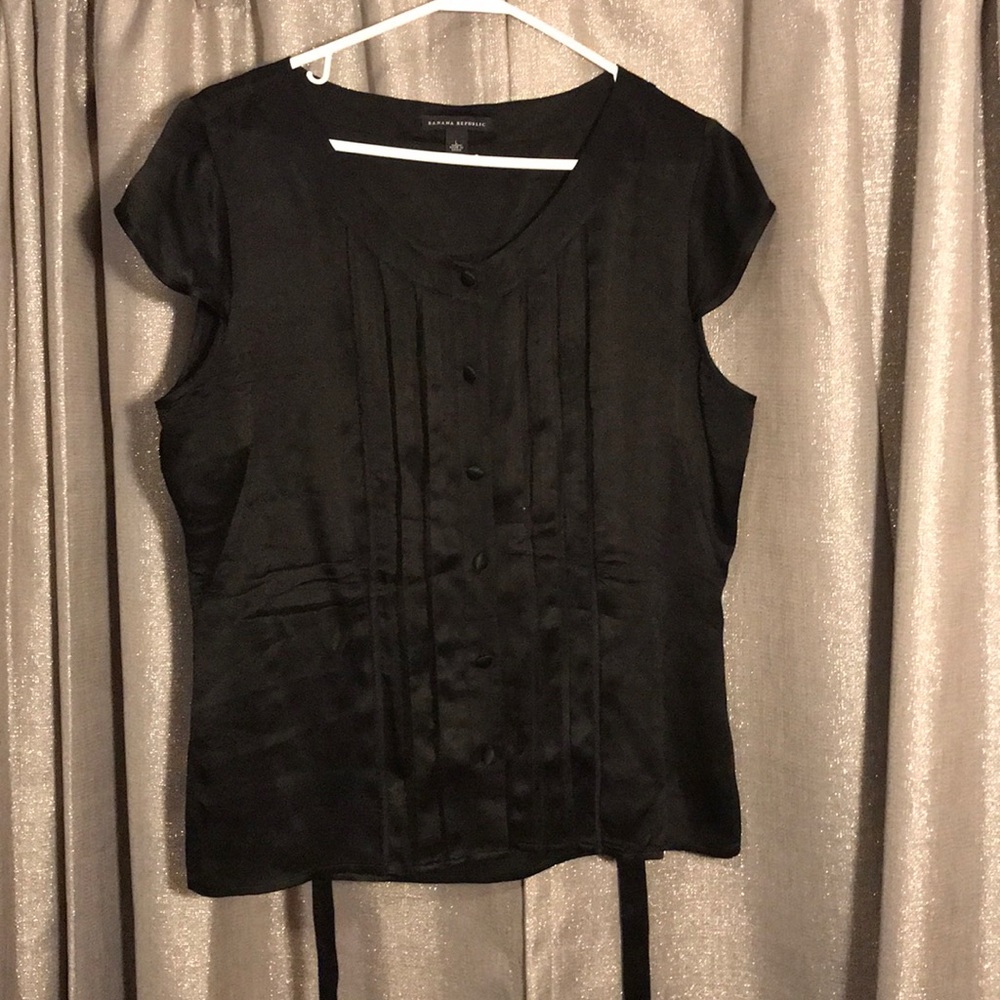 SOLD Banana Republic black silk top